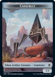 Construct // Drake Double-Sided Token [Zendikar Rising Tokens] Magic: The Gathering