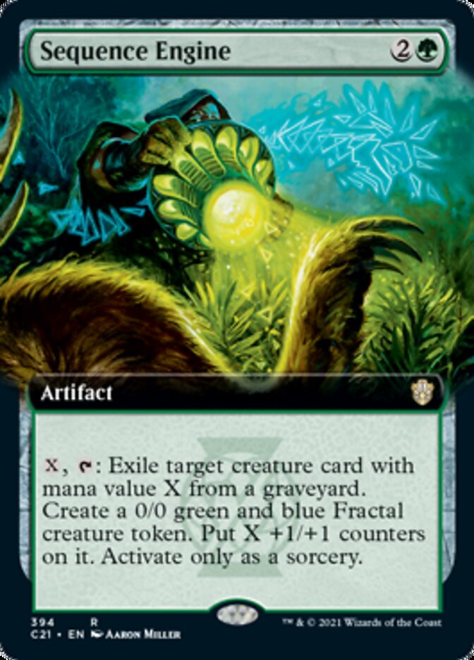 Sequence Engine (Extended Art) [Commander 2021] Magic: The Gathering