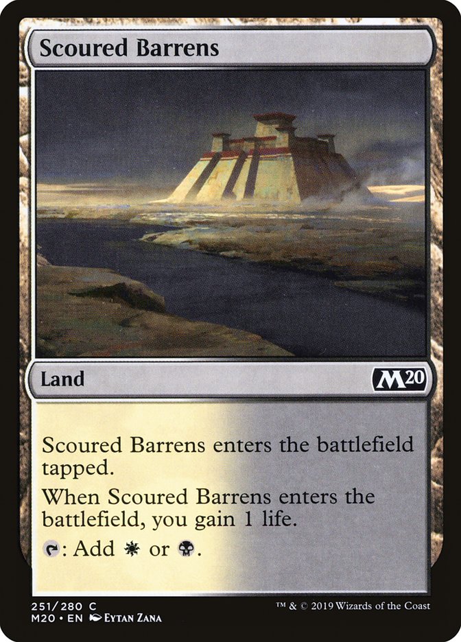 Scoured Barrens [Core Set 2020] Magic: The Gathering