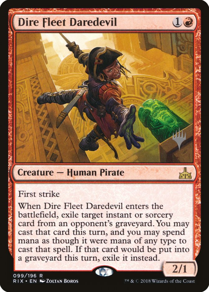 Dire Fleet Daredevil (Promo Pack) [Rivals of Ixalan Promos] Magic: The Gathering