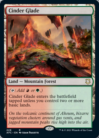Cinder Glade [Dungeons & Dragons: Adventures in the Forgotten Realms Commander] Magic: The Gathering