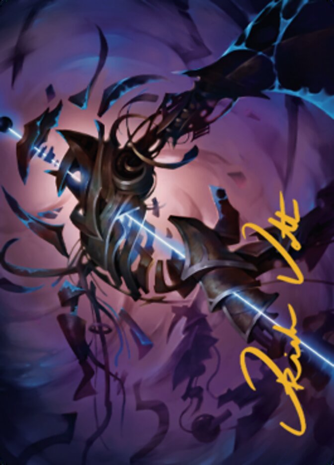 Defabricate Art Card (Gold-Stamped Signature) [The Brothers' War Art Series] Magic: The Gathering