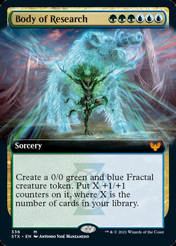 Body of Research (Extended Art) [Strixhaven: School of Mages] Magic: The Gathering