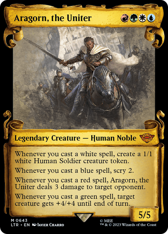 Aragorn, the Uniter [The Lord of the Rings: Tales of Middle-Earth Showcase Scrolls] Magic: The Gathering