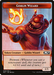 Demon // Goblin Wizard Double-Sided Token [Core Set 2021 Tokens] Magic: The Gathering