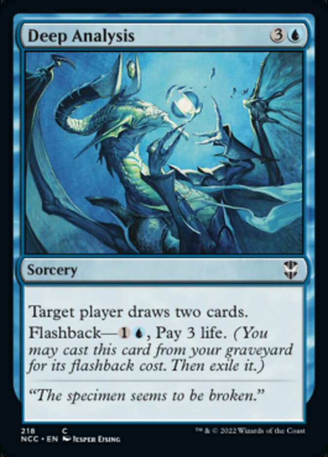 Deep Analysis [Streets of New Capenna Commander] Magic: The Gathering