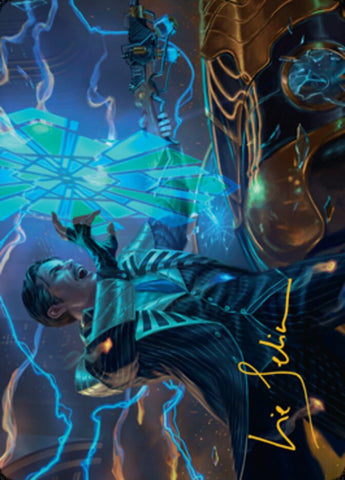 Brokers Veteran Art Card (Gold-Stamped Signature) [Streets of New Capenna Art Series] Magic: The Gathering