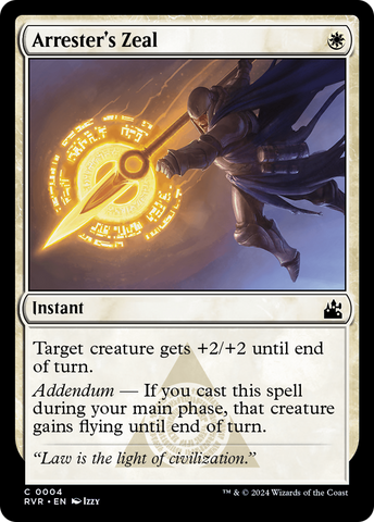 Arrester's Zeal [Ravnica Remastered] Magic: The Gathering