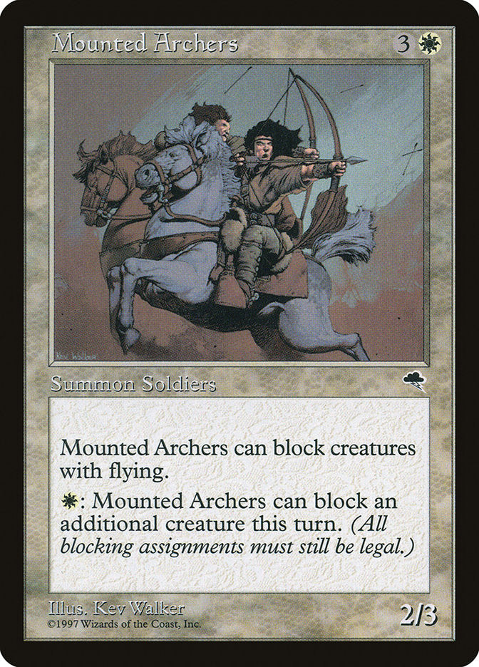 Mounted Archers [Tempest] Magic: The Gathering