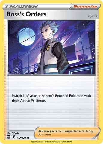 Boss's Orders (132/172) (Theme Deck Exclusive) [Sword & Shield: Brilliant Stars] Pokémon