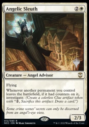 Angelic Sleuth (Promo Pack) [Streets of New Capenna Commander Promos] Magic: The Gathering