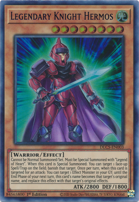 Legendary Knight Hermos (Blue) [DLCS-EN003] Ultra Rare Yu-Gi-Oh!