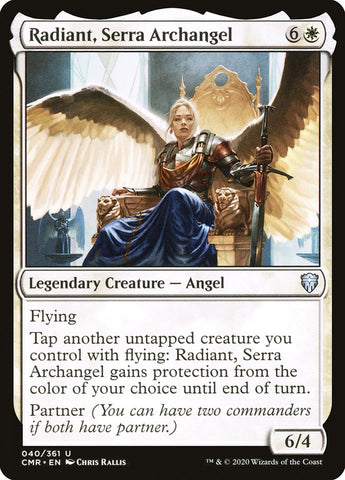 Radiant, Serra Archangel [Commander Legends] Magic: The Gathering