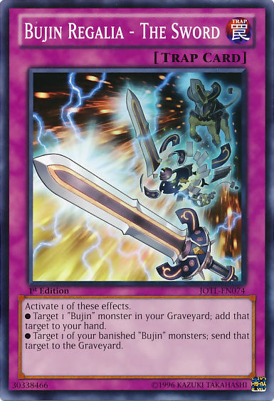Bujin Regalia - The Sword [JOTL-EN074] Common Yu-Gi-Oh!