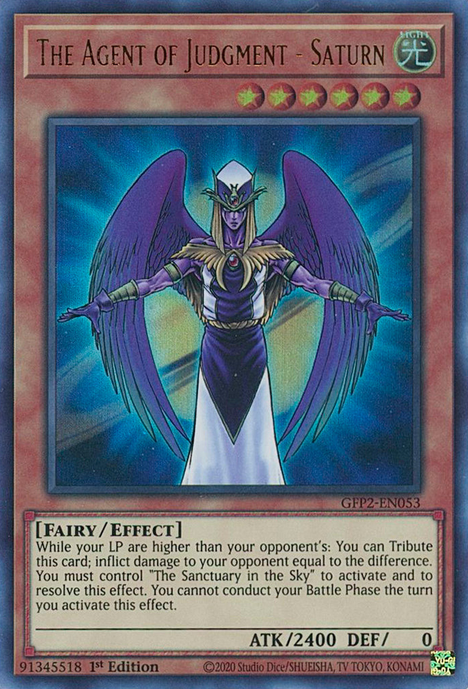 The Agent of Judgment - Saturn [GFP2-EN053] Ultra Rare Yu-Gi-Oh!