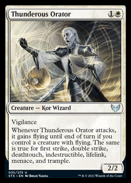 Thunderous Orator [Strixhaven: School of Mages] Magic: The Gathering