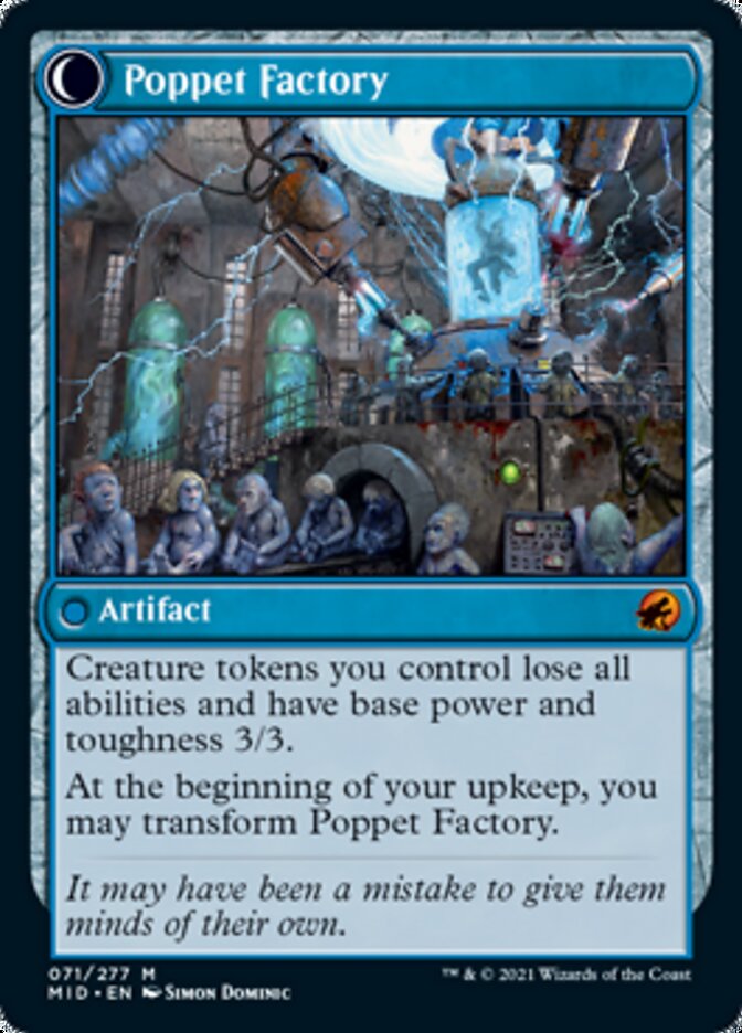 Poppet Stitcher // Poppet Factory [Innistrad: Midnight Hunt] Magic: The Gathering