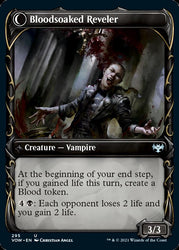 Restless Bloodseeker // Bloodsoaked Reveler (Showcase Fang Frame) [Innistrad: Crimson Vow] Magic: The Gathering