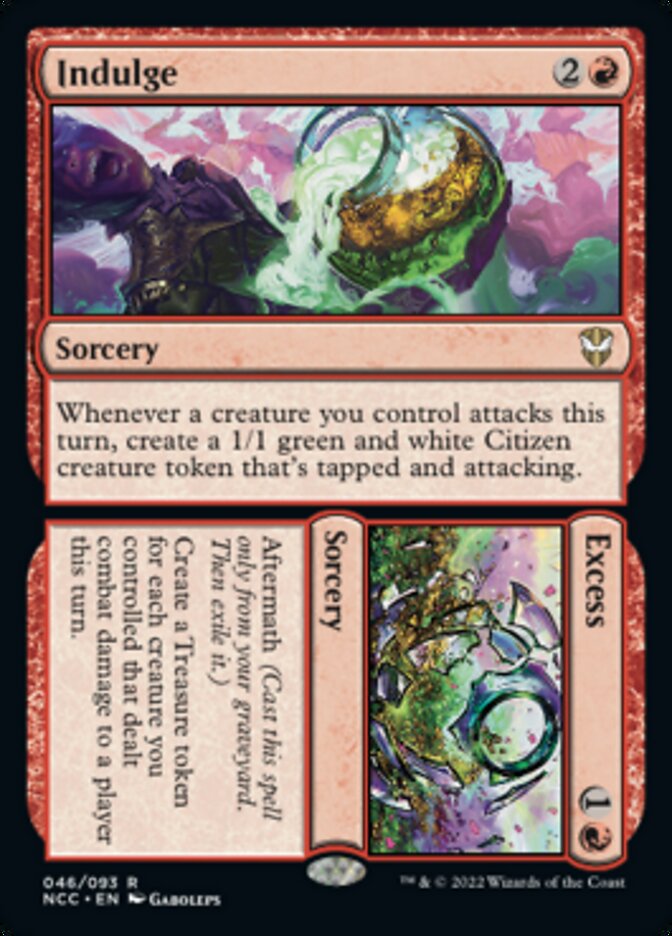 Indulge // Excess [Streets of New Capenna Commander] Magic: The Gathering