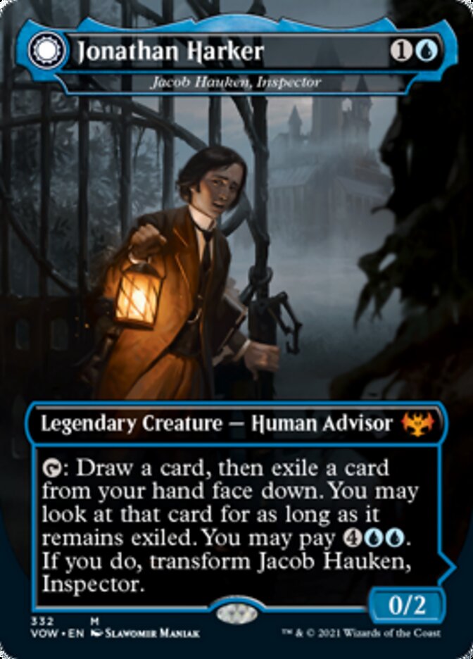 Jacob Hauken, Inspector // Hauken's Insight - Jonathan Harker // Harker's Obsessive Inquiry [Innistrad: Crimson Vow] Magic: The Gathering