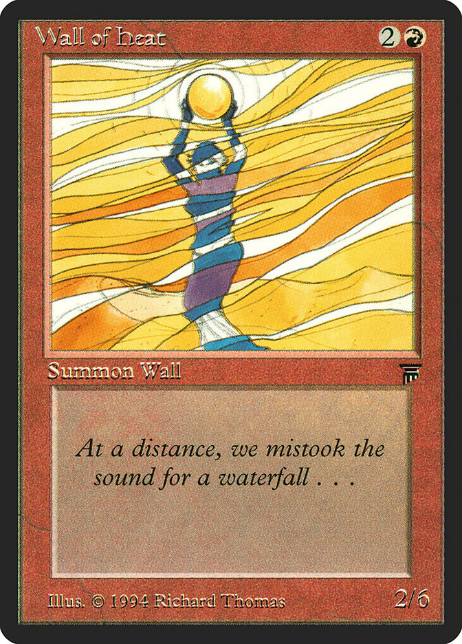 Wall of Heat [Legends] Magic: The Gathering