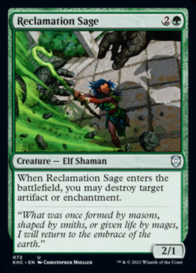 Reclamation Sage [Kaldheim Commander] Magic: The Gathering