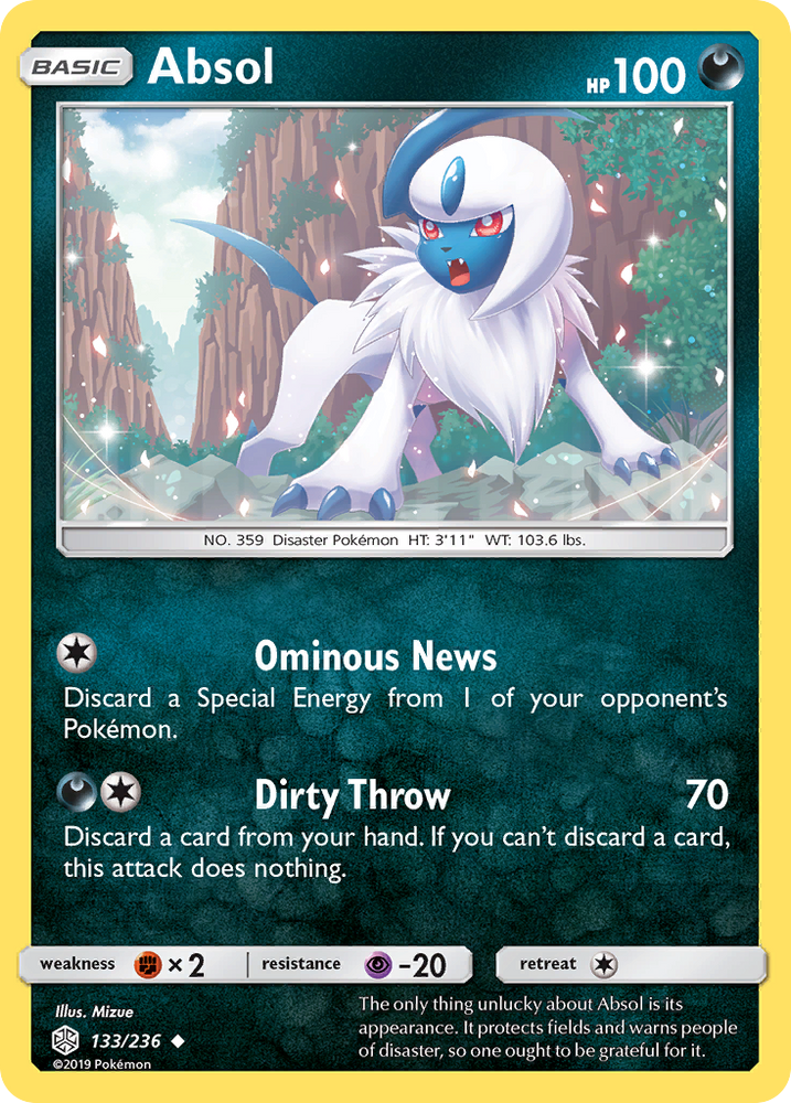 Absol (133/236) [Sun & Moon: Cosmic Eclipse] Pokémon