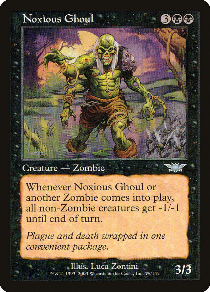 Noxious Ghoul [Legions] Magic: The Gathering