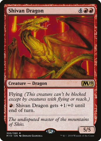 Shivan Dragon [Core Set 2019] Magic: The Gathering