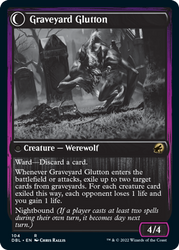 Graveyard Trespasser // Graveyard Glutton [Innistrad: Double Feature] Magic: The Gathering