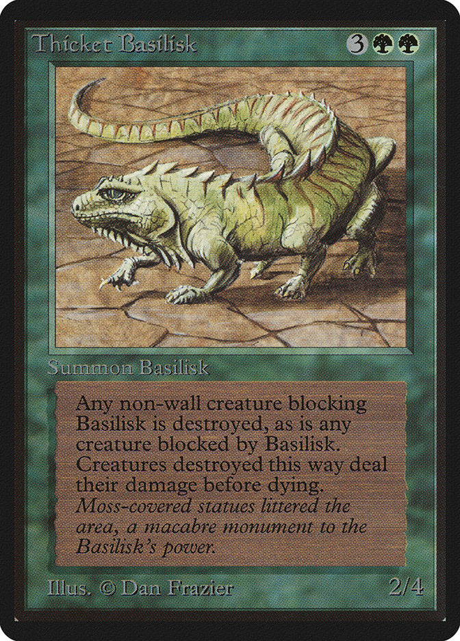 Thicket Basilisk [Beta Edition] Magic: The Gathering