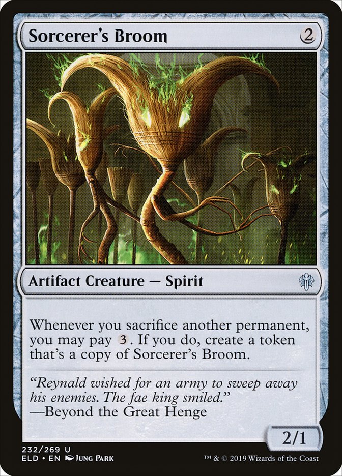 Sorcerer's Broom [Throne of Eldraine] Magic: The Gathering
