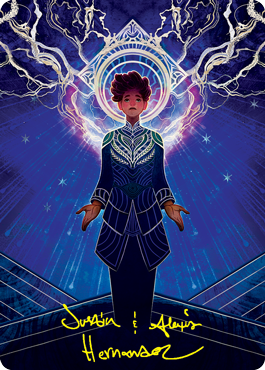 Brainstorm Art Card (Gold-Stamped Signature) [Strixhaven: School of Mages Art Series] Magic: The Gathering