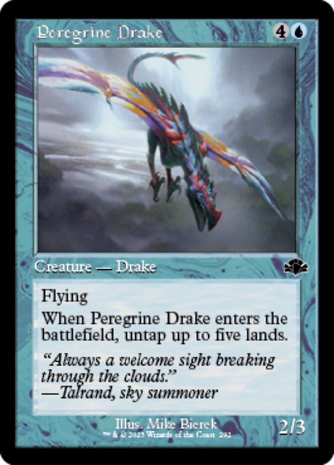 Peregrine Drake (Retro) [Dominaria Remastered] Magic: The Gathering