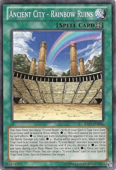 Ancient City - Rainbow Ruins [BATT-EN006] Starfoil Rare Yu-Gi-Oh!