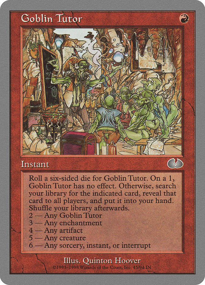 Goblin Tutor [Unglued] Magic: The Gathering