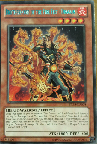 Brotherhood of the Fire Fist - Dragon (Green) [DL18-EN008] Rare Yu-Gi-Oh!