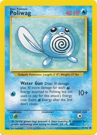Poliwag (59/102) [Base Set Unlimited] Pokémon