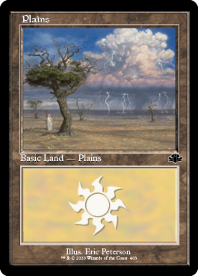 Plains (403) (Retro) [Dominaria Remastered] Magic: The Gathering