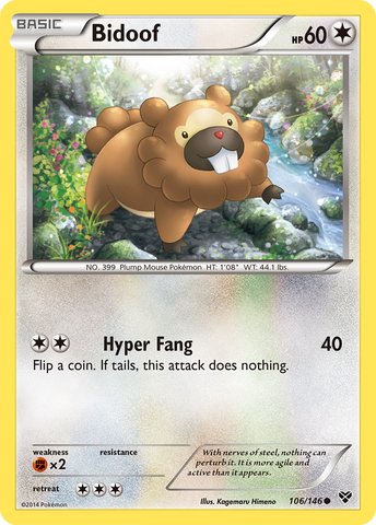 Bidoof (106/146) [XY: Base Set] Pokémon
