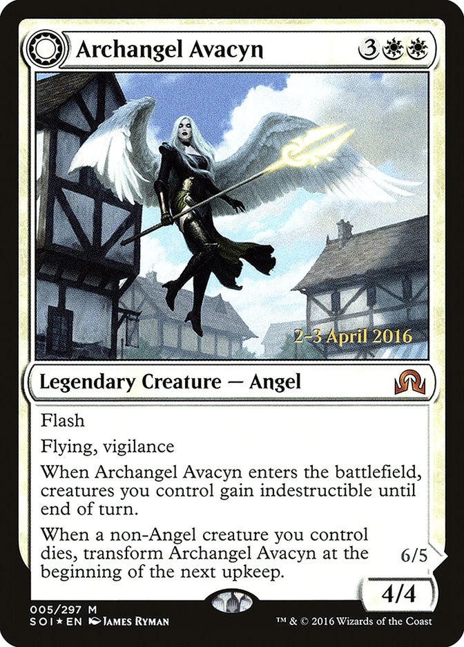 Archangel Avacyn // Avacyn, the Purifier [Shadows over Innistrad Prerelease Promos] Magic: The Gathering