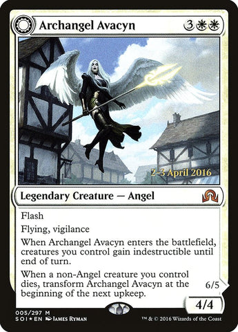 Archangel Avacyn // Avacyn, the Purifier [Shadows over Innistrad Prerelease Promos] Magic: The Gathering