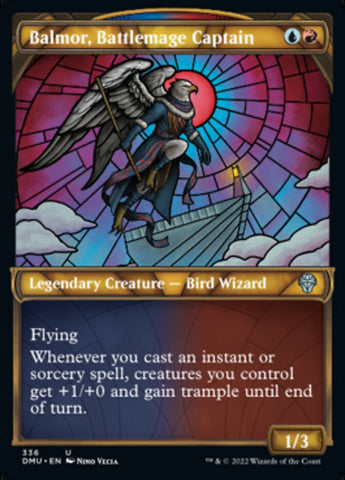 Balmor, Battlemage Captain (Showcase Textured) [Dominaria United] Magic: The Gathering