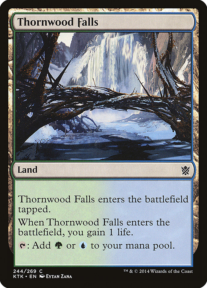 Thornwood Falls [Khans of Tarkir] Magic: The Gathering