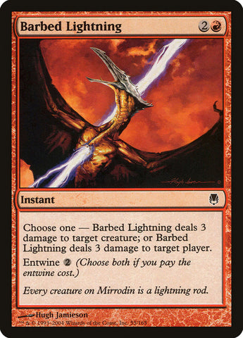 Barbed Lightning [Darksteel] Magic: The Gathering