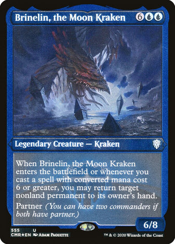 Brinelin, the Moon Kraken (Etched) [Commander Legends] Magic: The Gathering