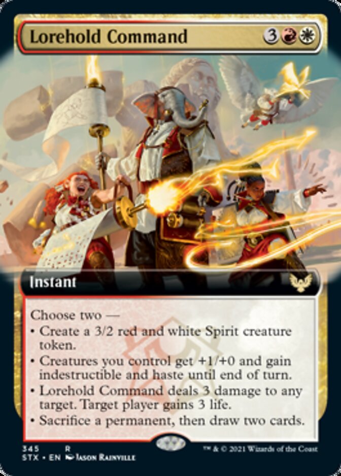 Lorehold Command (Extended Art) [Strixhaven: School of Mages] Magic: The Gathering