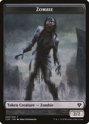Human Soldier (005) // Zombie Double-Sided Token [Commander 2020 Tokens] Magic: The Gathering