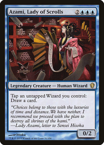 Azami, Lady of Scrolls [Commander 2013] Magic: The Gathering