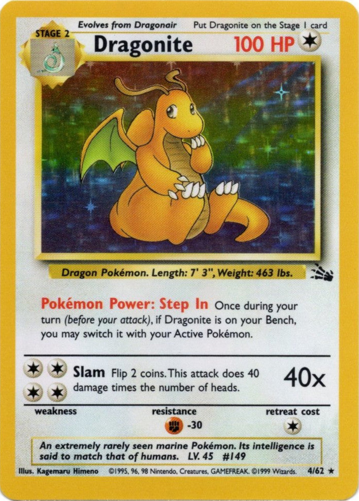 Dragonite (4/62) [Fossil Unlimited] Pokémon